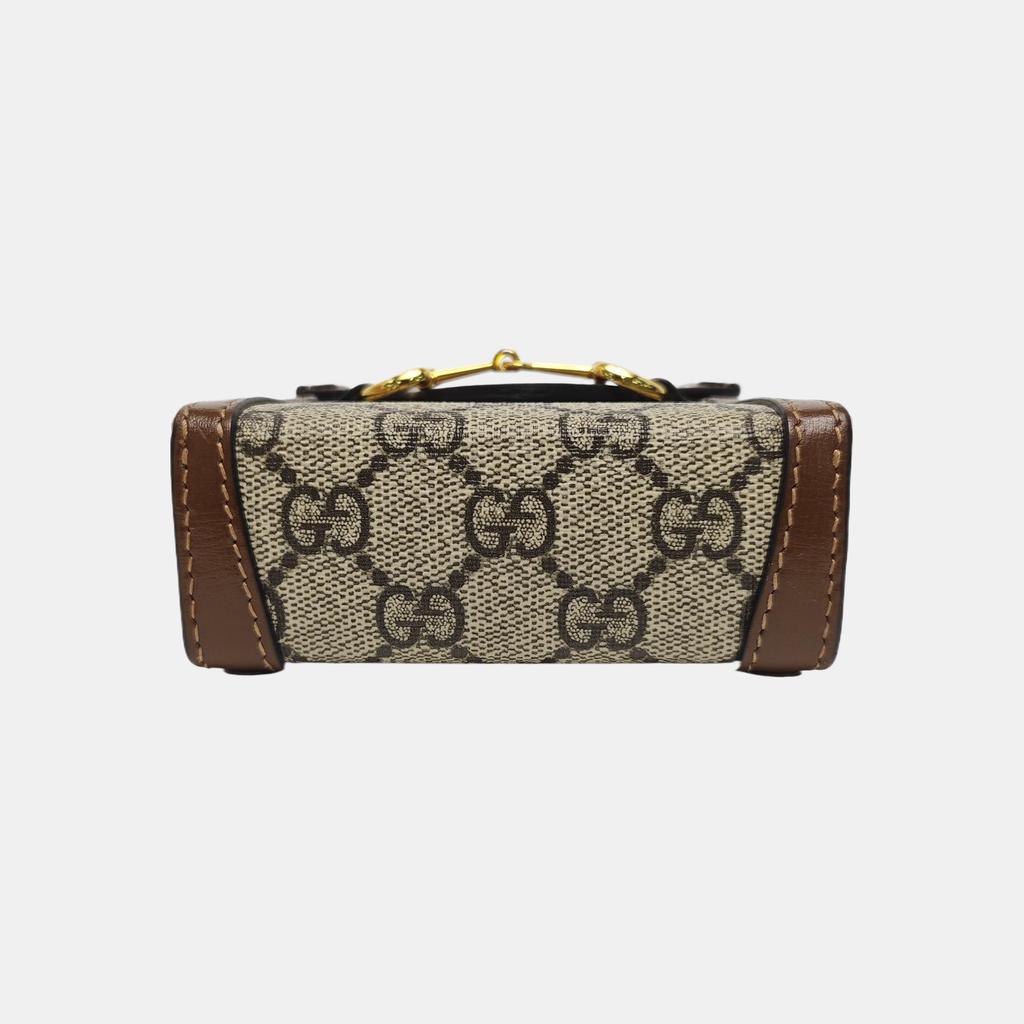[Gebraucht] Horsebit 1955 Logo Canvas und Leder Handy Tasche - Gut #14F3FKY