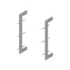 Emuca Kit De Cadre modulaireKit De Zero Avec Matériel De Fixation Murale, Aluminium Et Zamak, Peint Gris Pierre