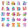 50 New Products Animal Series Puzzle Stationery Stickers Digital Stickers Cartoon Waterproof Decorative Helmet Water Cup