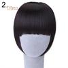 Tenfyer Pretty Girl's Clip On/in Neat Bangs Straight Fake Bob Style Fringe Hairpiece