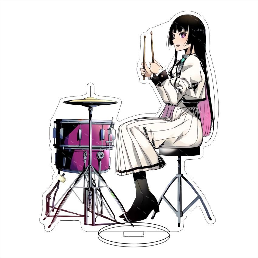 Rock Is A Lady's Modesty Acrylic Stand Model Plate Decoration Originality Desk Figure Display Fans Gift Cartoon Prime Products