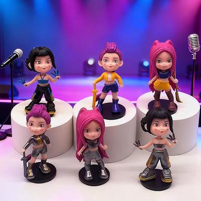 Kpop Łowcy Demonów Figurka Anime Zabawki Śliczne PVC Ruchome Stawy Figurka Akcji Model Lalki Dekoracja Urodzinowa dla Dzieci Zabawka Prezenty