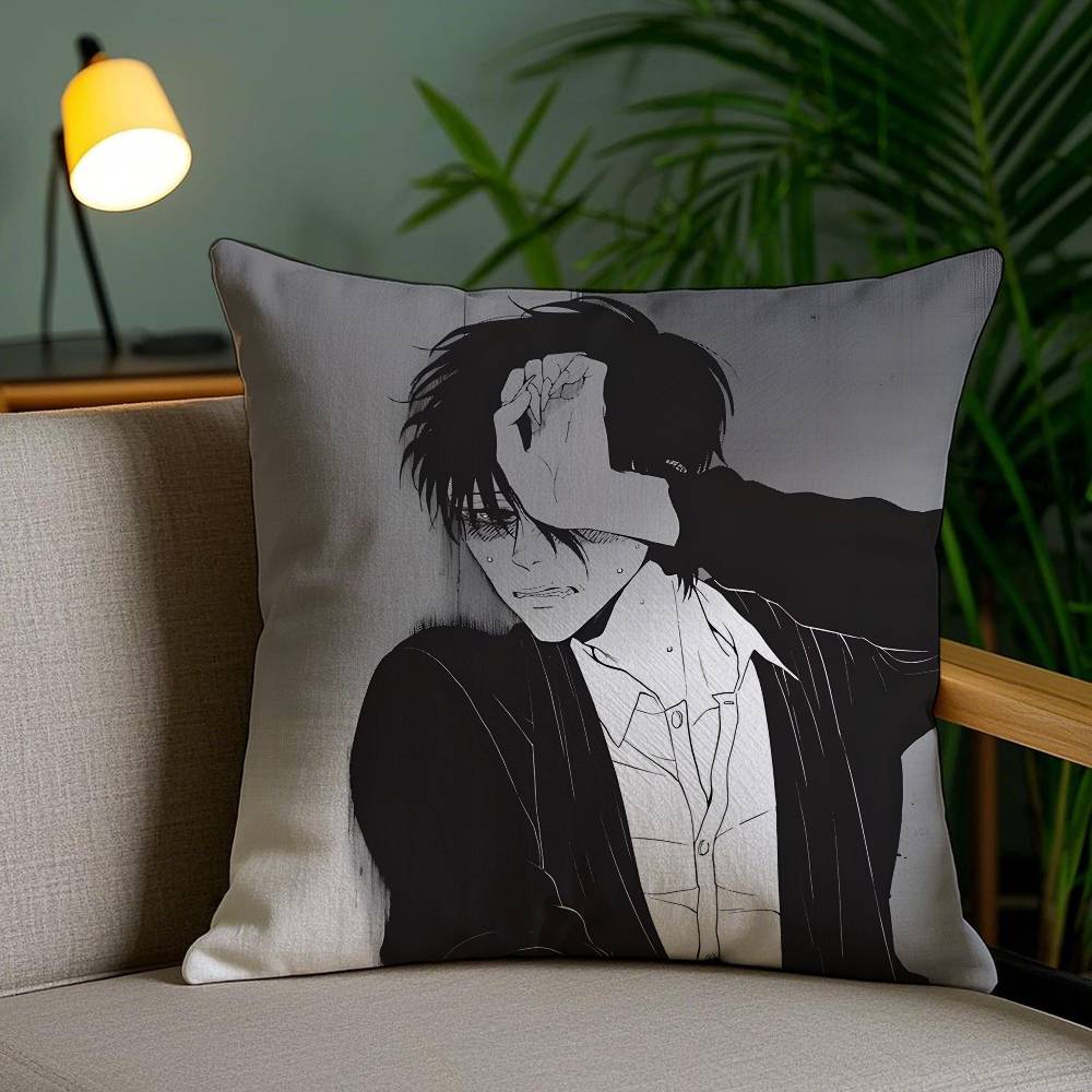 Hololive EN Gawr Gura-G Наволочка Антипылевой клещ Наволочка Невидимая молния Шелковистый короткий плюш Чехол для подушки дивана 12x12Inch