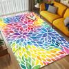 Rainbow Flowers Living Room Nonslip Area Rug Soft Carpet For Bedroom Game Playroom Sofa Office Home Decor Doormat Christmas Gift C9301781