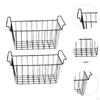 2 Pieces Deep Freezer Steel Wire Baskets Refrigerator Basket Practical