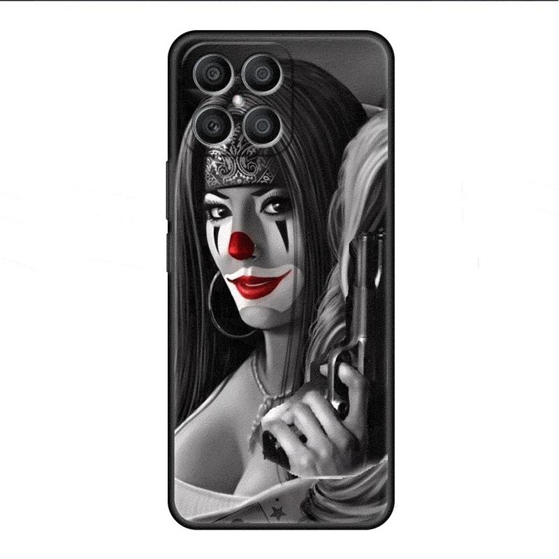 Retro Skull Butterfly Case For Honor X8 X8a 90 X9a 8X 70 50 20 Magic5 Pro 9X P60 P50 Black Soft Phone Funda