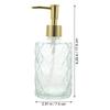 Glass Press Pump Empty Bottle Set 400Ml Refillable Shampoo Soap Dispenser Bathroom Kitchen Hand Lotion Storage Container