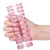 Gel Nail Stickers Full Cover Self Adhesive French Manicure Strips Quick Apply No UV Light Required with Nail File Stick