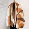 Fashion Tassel Thickened Scarf Autumn And Winter With Loose Shawl High-End Cape Women