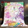 Witchy Pretty Cure 2D Flat Pattern Flannel Blanket High Quality All Seasons Warmth and Comfort Perfect for Christmas Gifts.DMT0925210