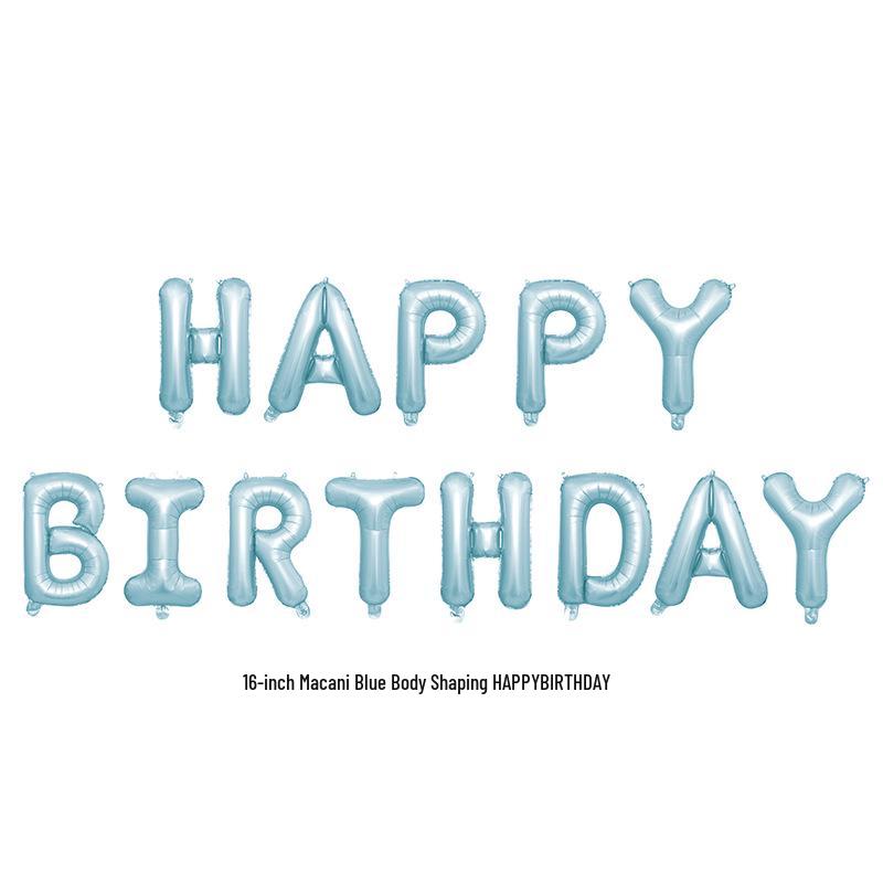 

Набор 16-дюймовых фольгированных шаров «С Днем рождения» - Украшение для вечеринки