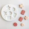 1pc Silicone Mold for DIY Aromatherapy Candles, Gypsum & Resin Clay Crafts - Irregular Star & Circular Shapes, Reusable Flexible Non-Toxic Craft Mold