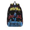 Mochila de Cómic Invencibles para Hombres Mujeres Genial Alumno Trabajo Paquete Diario Portador para Portátil Regalo Con Construcción Duradera