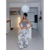 American Tie-Dye Summer Paratrooper Athleisure Ice Silk Straight-leg Loose Pants Jogger Pants Pants