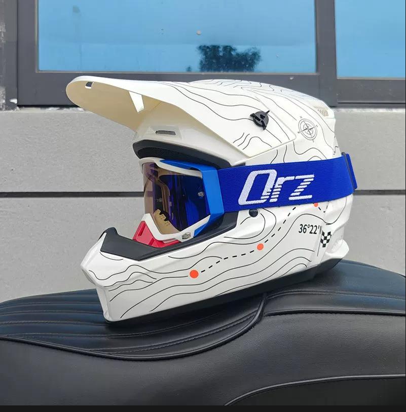 ORZ Full-Face Helmet for Off-Road, Electric Scooters, Mountain Biking, and Street Riding