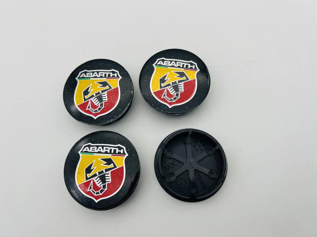 4 Pieces 50mm For Scorpion Abarth 5CC 1100 500 Alloy Auto Wheel Rim Center Cap Cover Hub Dust-proof Covers Car Styling 4 Pieces