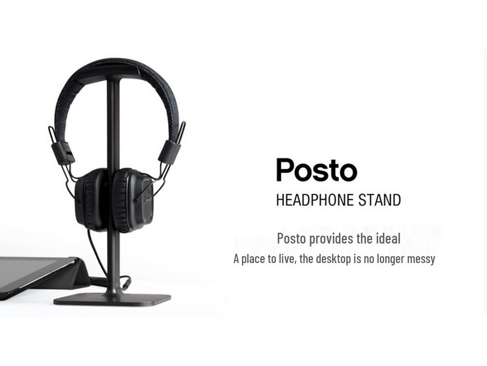 Aluminum Alloy Over-Ear Headphone Stand with Customizable Logo