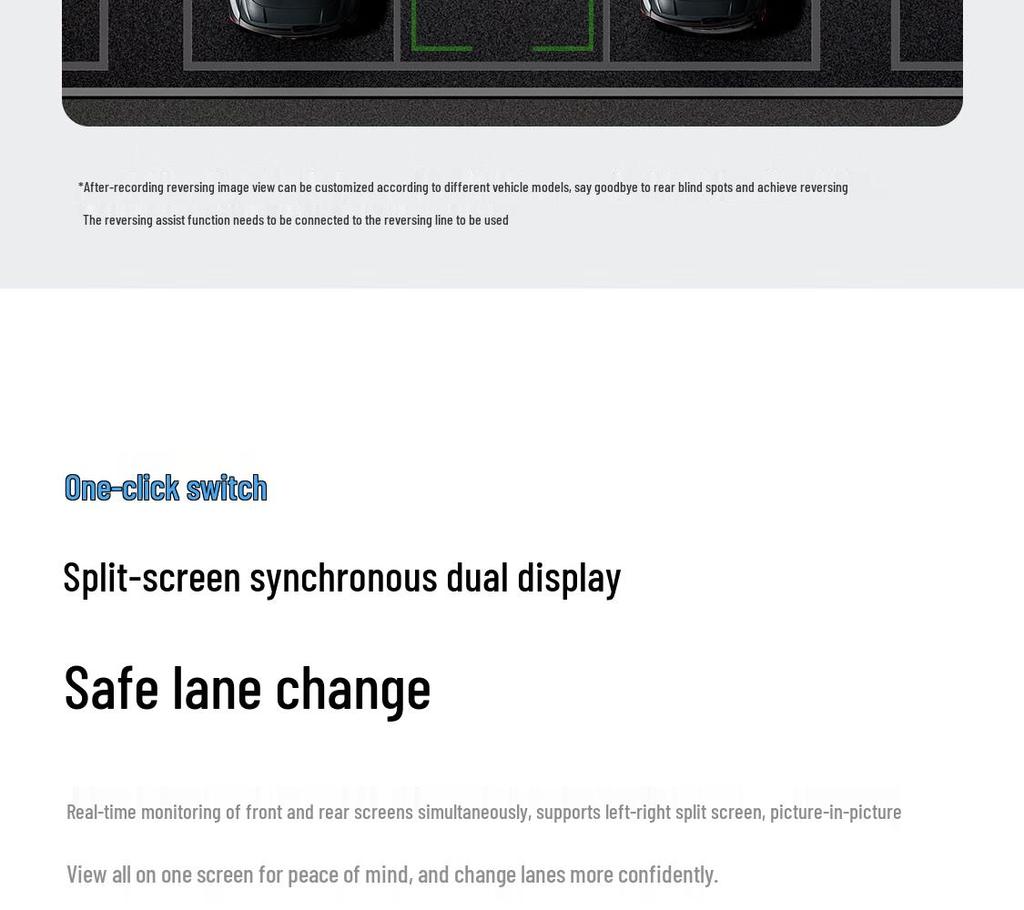 70mai S400 Dual 1440P Dash Cam with Night Vision and Touchscreen