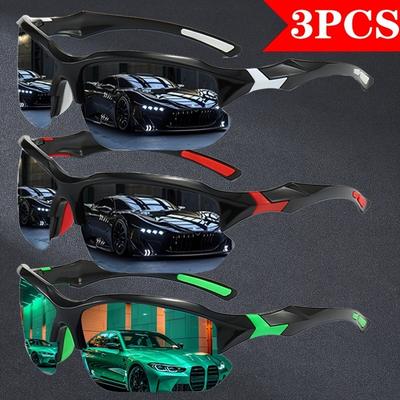 1/3 Pairs Trendy Colored Lens Glasses for Daily Wear Photography Perfect Gift Choice Fashion Eyewear