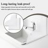 2pcs Upgraded Silicone Base with Removable Acrylic Baffle Double Waterproof Barrier Shower Corner Bathtub Water Retainer