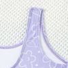 Summer Retro Purple Girls Swimwear One Piece Triangle Vacation Swimsuits Teen Girls Kids Bathing Suit Beachwear