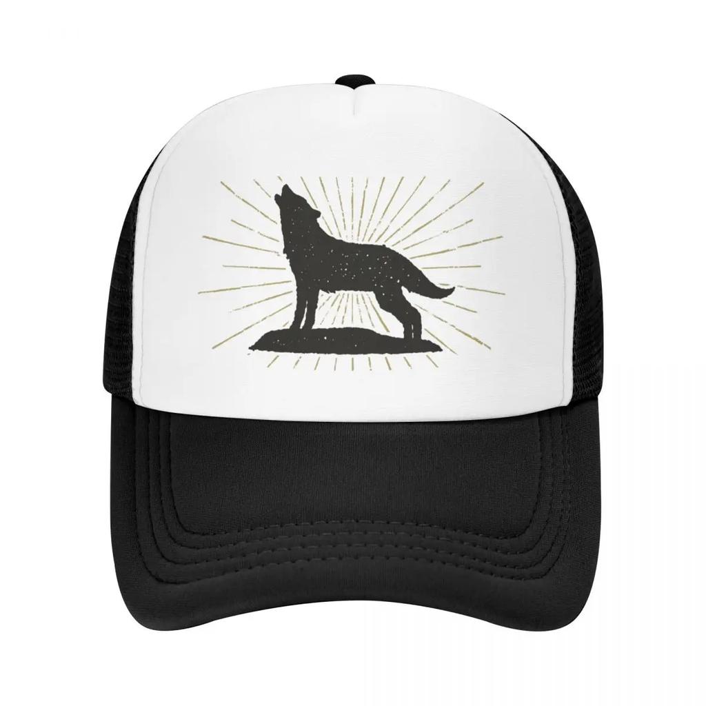 Howling Wolf Star Baseball Cap Sunscreen Hat Beach Hard Hat Winter Men Womens