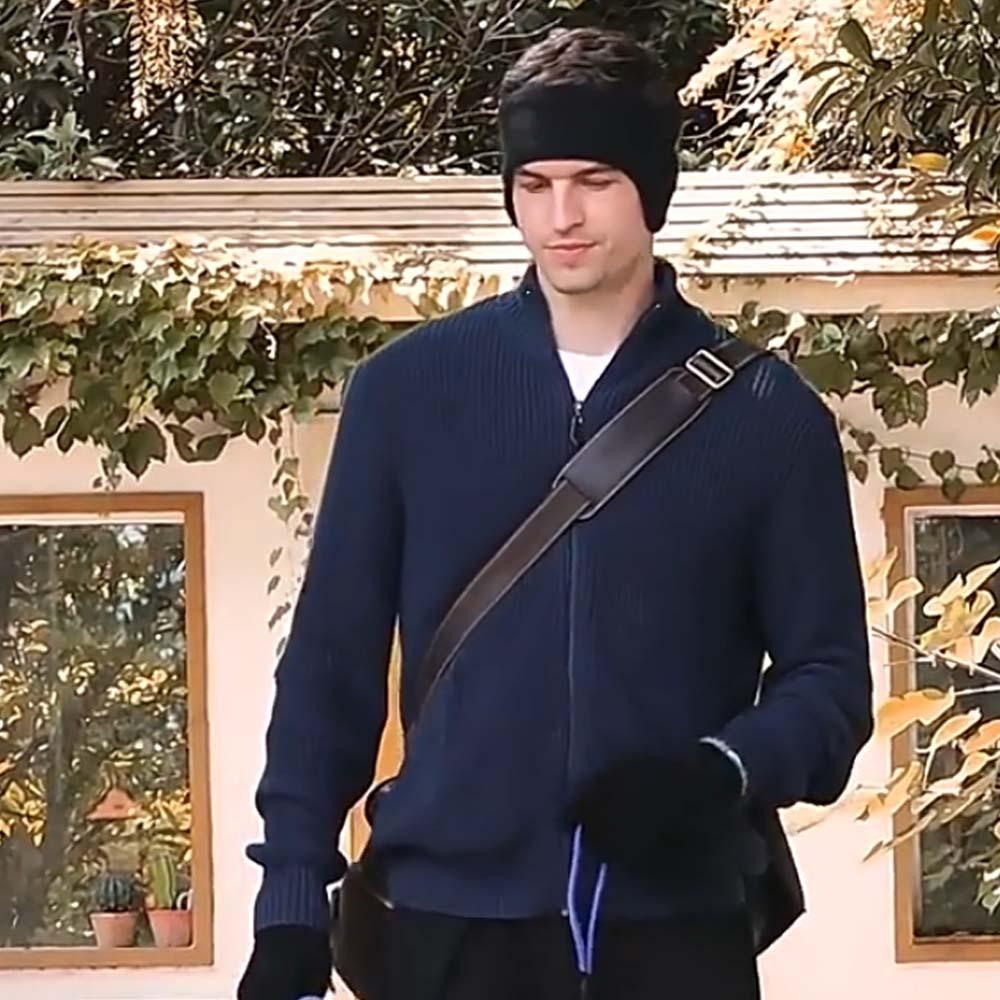Foldable Men's Plush Ear Cover Cotton Sport Headband Fashion Winter Thickened Earmuffs  School