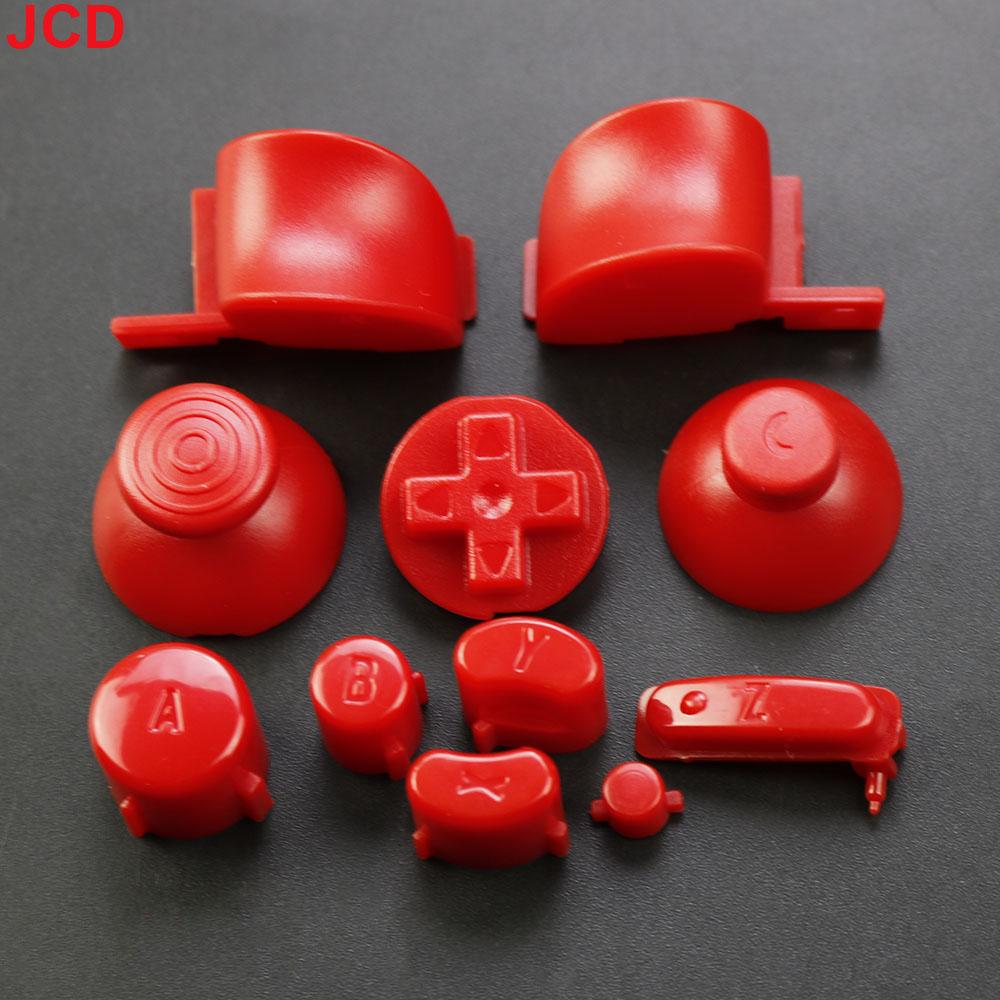 JCD 1 ensemble Ensemble complet Boutons Claviers L R ABXY Z Avec Capuchons de Joysticks 3D Pour GameCube Pour NGC Boutons Directionnels Boutons Marche Arrêt Remplacement