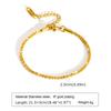 Stainless Steel Anklets Bracelet for Women, Flower Heart Seashell Charms Layered Anklets, Waterproof Gold Plated Anklet