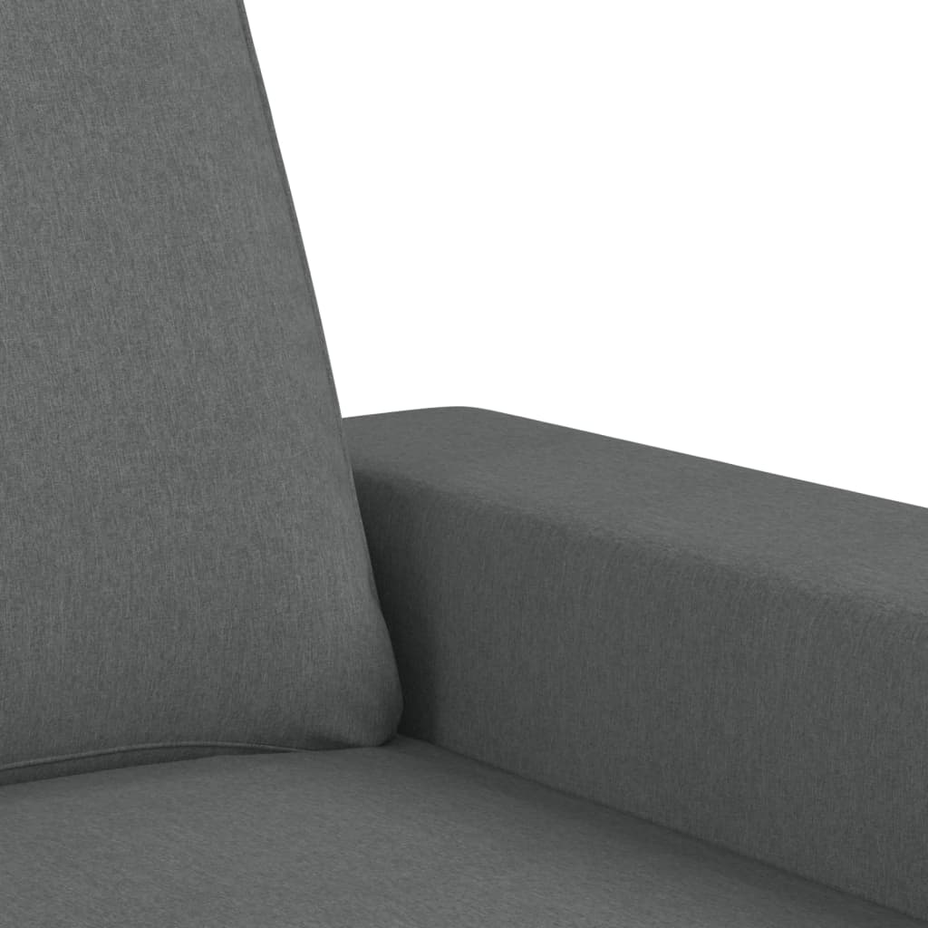 Vidaxl 3-Seater Sofa, Dark Grey, 180 Cm, Upholstered In Fabric