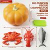 Kids's Kitchen Toy Set Simulated Fun Fruit Cutting Seafood Set Pumpkin Storage Box Detachable Large Capacity Halloween Gifts