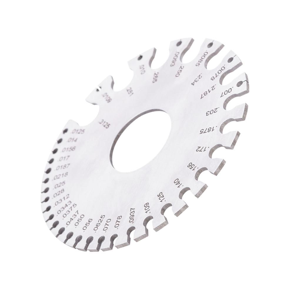 Stainless Steel Thickness Gauge  for Wire, Sheet Metal, Paper, Leather, Wood