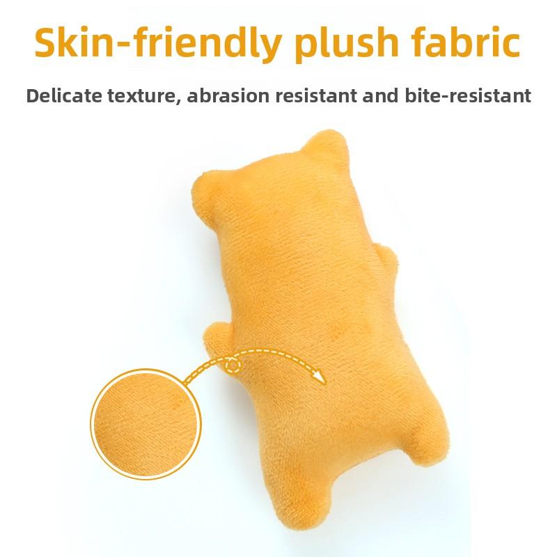 Pet Supplies Cute Animal Shaped Catnip Plush Toy Durable Chewable Teething Interactive Play Cat Toy