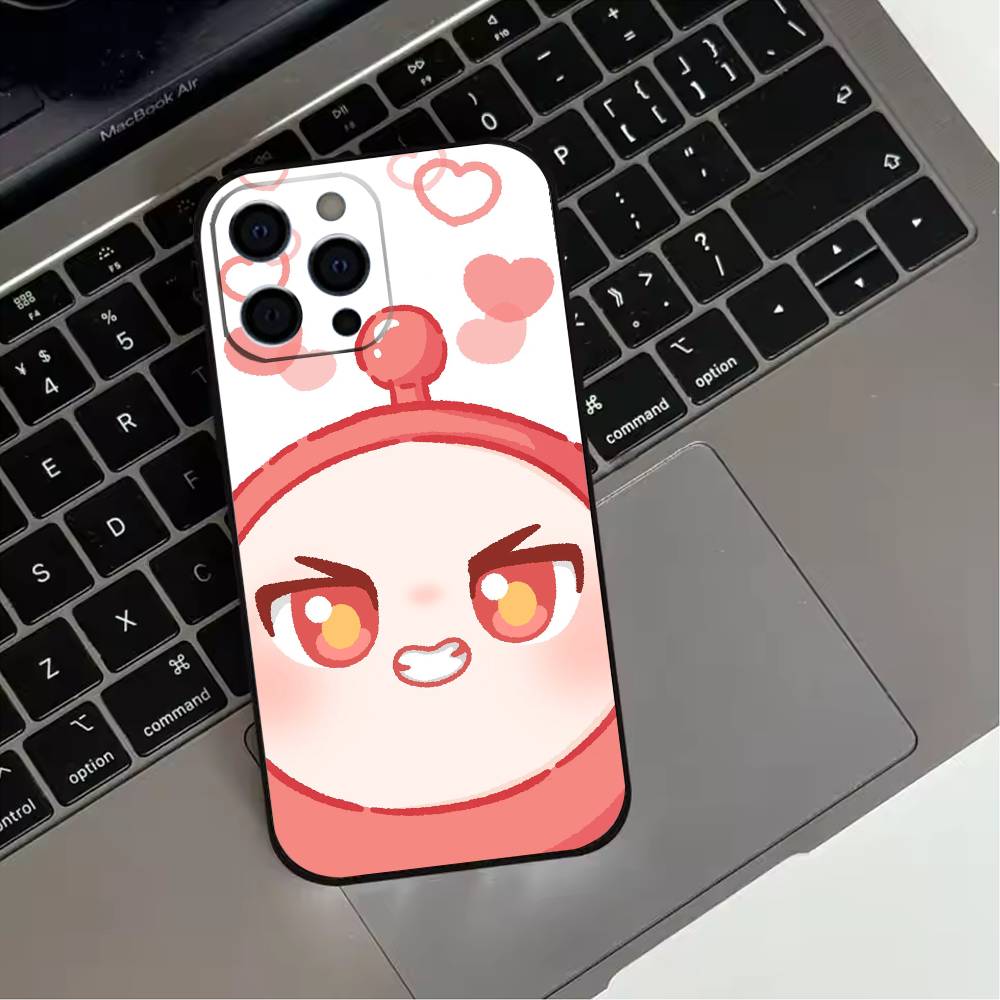 Cute E-Eggy P-Party-EP  Phone Case For iPhone 17,16,15,14,13,12,11 Plus,Pro Max,XS,Soft Silicone Black Cover