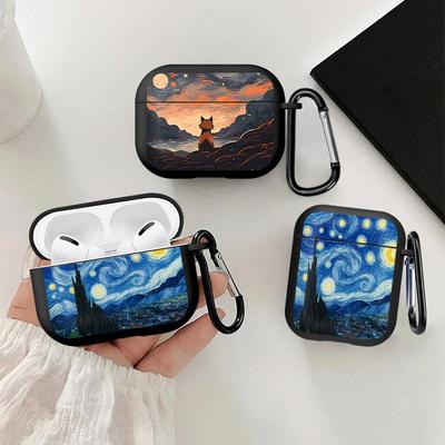 Künstlerische Ästhetische Muster Hülle Für Airpods 4 Pro3 Pro2 2 Pro 1 3 Kopfhörer Hüllen Abdeckung