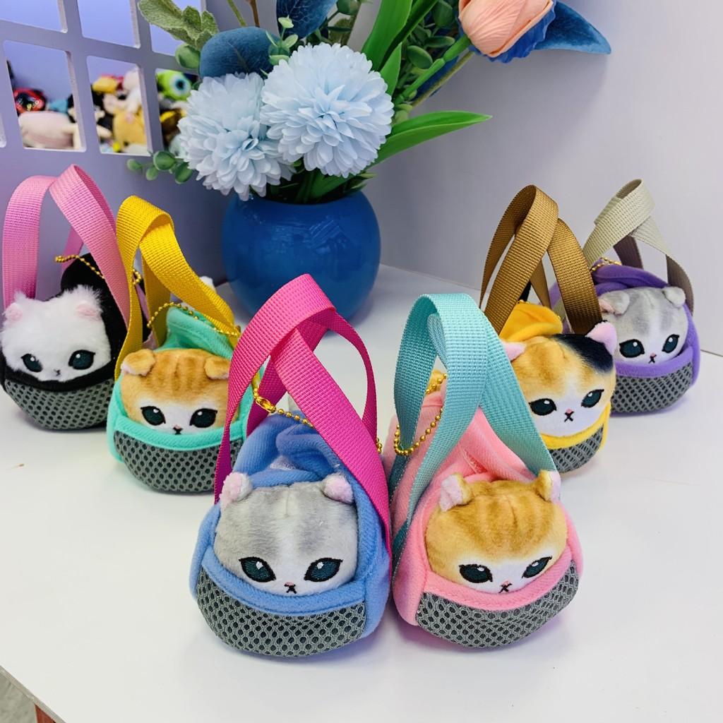 Cute Plush Cat Keychain With Soft Pp Cotton Filling Available In Multiple Colors