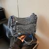 Women's Crossbody Bag Denim Bag Commuter Solid Color Shoulder Crossbody Bag