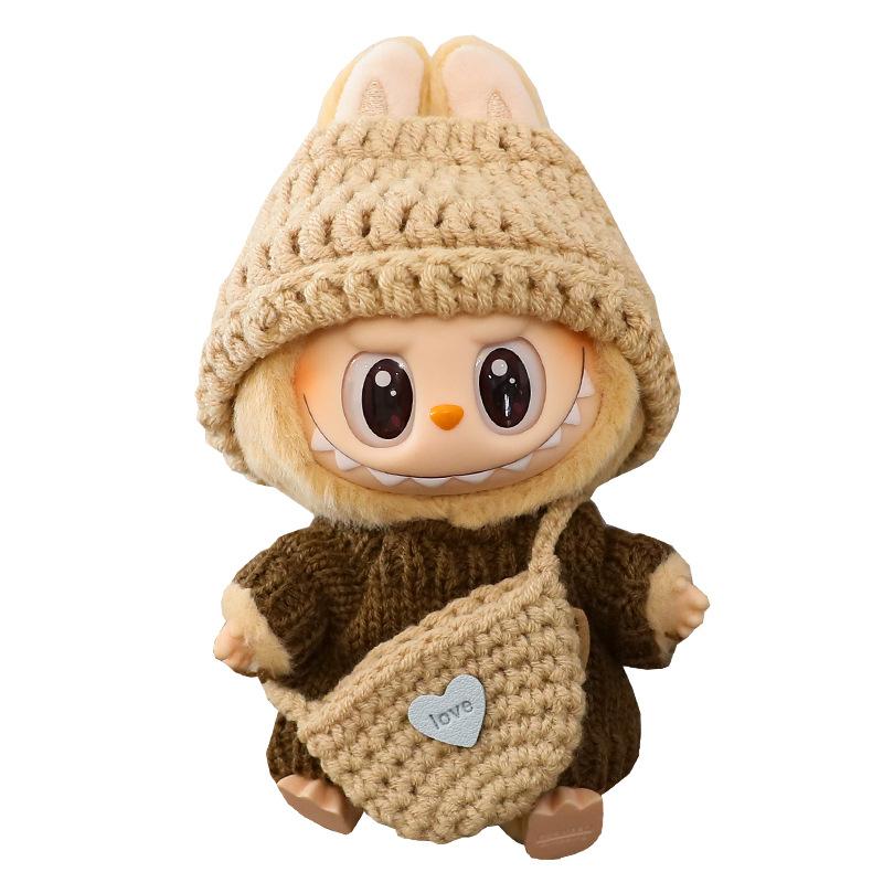 (No Doll) Only Clothes Labub Dolls, Labub Pendants, Clothing Accessories, Autumn and Winter Woolen Sweaters