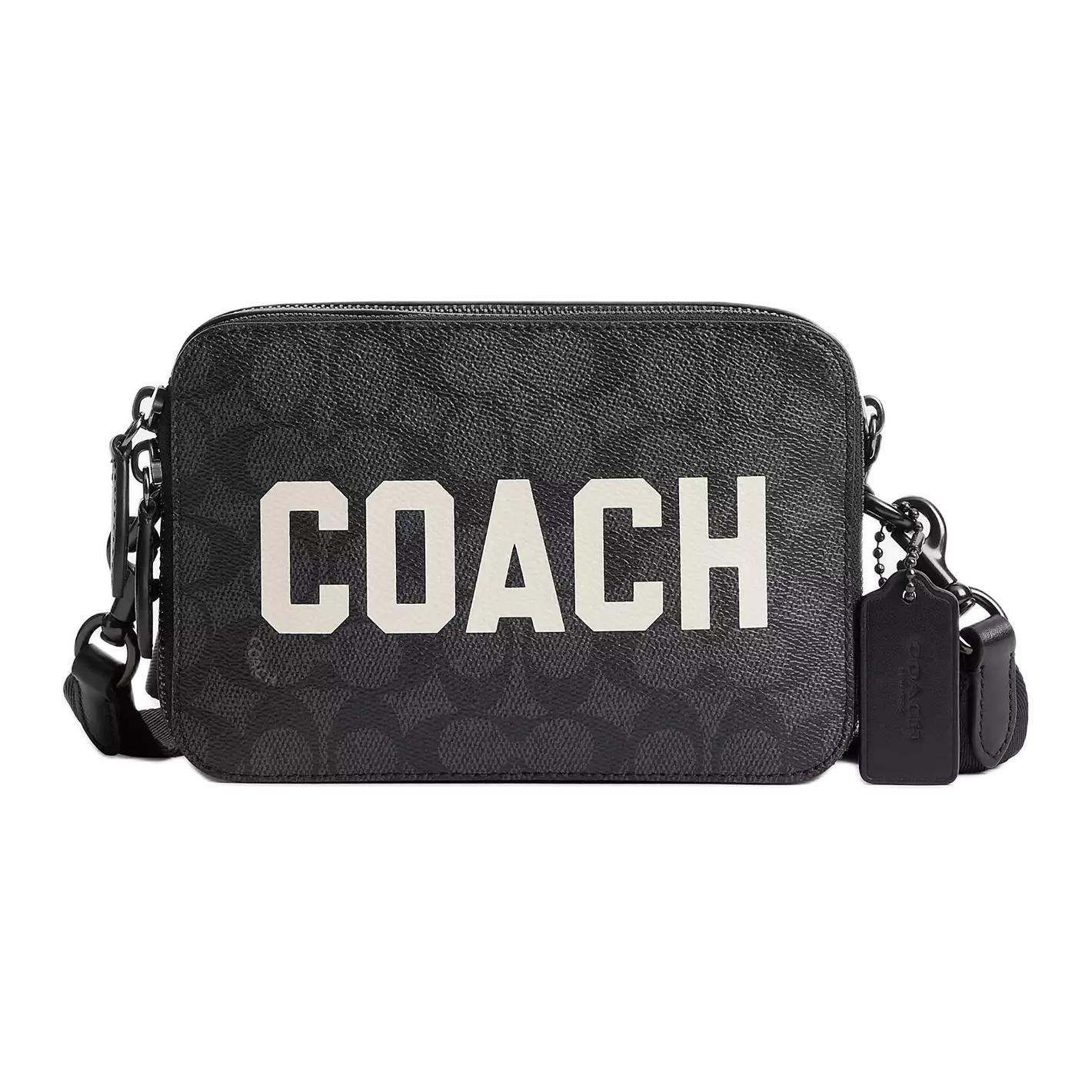 

Coach Charter 19 Signature Print Coated Canvas Shoulder Bag Small Men shoulder bag Charcoal CAF83-A5F Basic Set (Bag+Dust Bag)