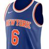 Nike New York Knicks Kristaps Porzingis Authentic Jersey Icon Edition Basketball Jersey Men's Dark Blue AV2676-495