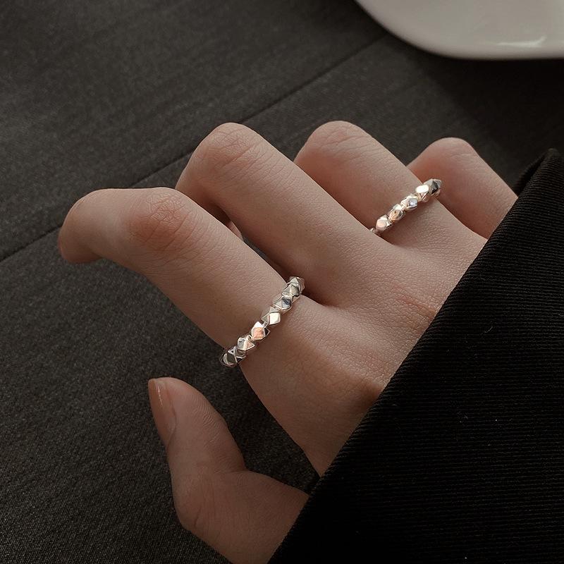 2025 Trendy Sterling Silver Irregular Design Women's Open Ring - Versatile, Stylish, and Modern Index Finger Ring