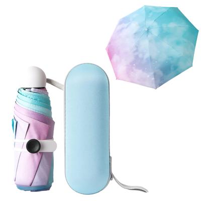Sonnenschirm Damen UV-Sonnenschirm Regenschirme für Frauen Faltbarer Sonnenschirm Wasserdichter UV-Regenschirm für Sonnenschutz 6 Knochenschirm
