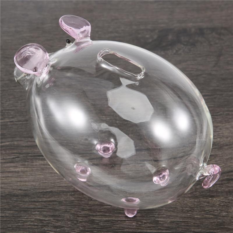 AD23-Schwein Sparschwein Spardosen Münzspardose Niedlich Transparentes Glas Souvenir Geburtstagsgeschenk Für Kinder