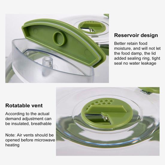 Microwave Splatter Cover with Water Steamer And Handle Tall Dome Food Cover Keeps Food Moist Saves Time And Energy Easy Clean Splash Guard for