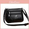 Pattern Kangaroo Womens Single Shoulder Crossbody Bag Black Bags Decoration