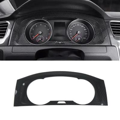 For VW Golf 7 MK7 7.5 2014- ABS Carbon Fiber Texture Car Styling Center Console Dashboard Speedometer Panel Cover Frame Trim
