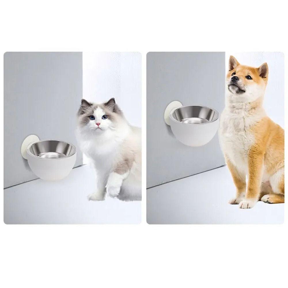 Adjustable Height Wall Mounted Dog Bowl Anti Spill Hanging Dog Water Dispenser Indoor