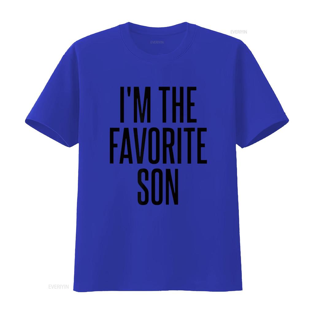 I m The Favorite Son T Shirt vintage Washed fashion Top For Everyday Wear Versatile Soft Comfortable graphic streetwear Casual