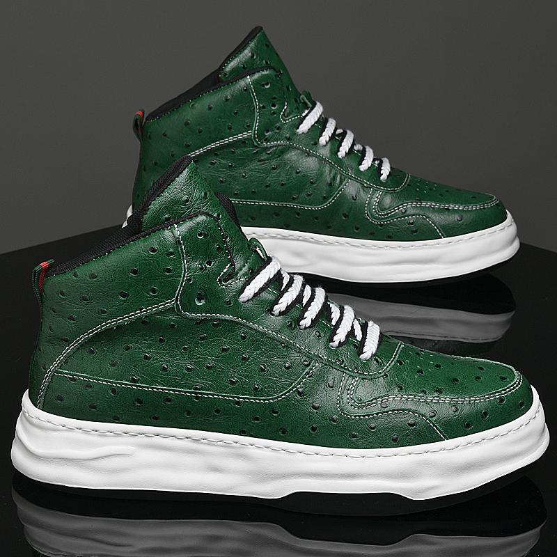 Módní Pánské Nízké Tenisky z Pravé Kůže Vysoké Kvality Pánské Pohodlné Základní Boty Pánské Šněrovací Ležérní Boty Klasické Skate Boty Pánské