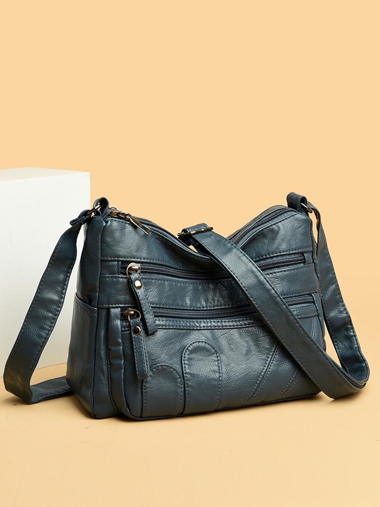 Retro Soft Leather Women's Crossbody Bag - Fashionable, Versatile, Casual Single-Shoulder Bag